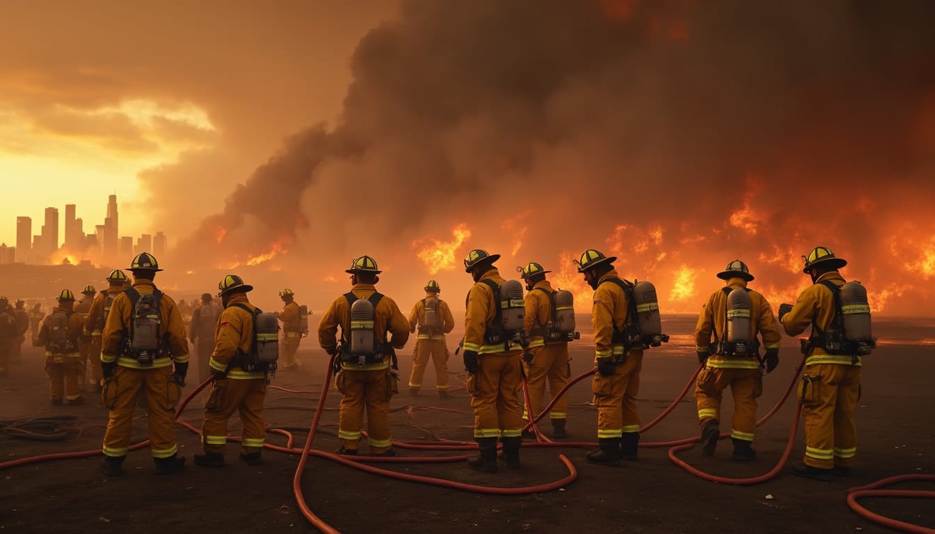 discover how nearly 400 incarcerated firefighters are fighting alongside emergency teams to control the wildfires ravaging Los Angeles. an unprecedented mobilization in the face of a natural disaster.