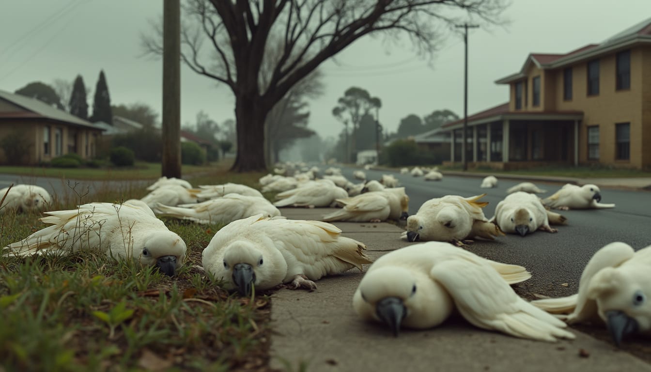 découvrez l'impact tragique de l'attaque de poisoning qui a coûté la vie à des centaines de petites corellas dans une ville régionale de victoria. cet incident soulève des questions cruciales sur la protection de la faune et l'environnement.
