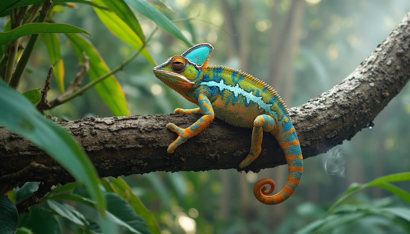 discover a fascinating week in the wildlife where a rare chameleon grabs attention, friendly starlings fly in perfect harmony, and buffalo in heat add a touch of wildness. an immersive experience in the heart of nature that promises to amaze biodiversity enthusiasts.