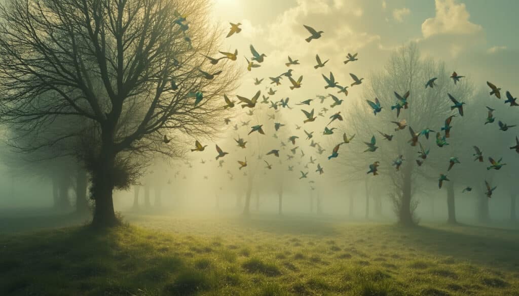 découvrez comment les 'forêts fantômes' transforment les pâturages des moutons en angleterre, offrant un refuge unique pour la faune aviaire. plongez dans cet écosystème fascinant où la nature reprend ses droits, permettant aux oiseaux de renaître et de prospérer dans un cadre enchanteur.