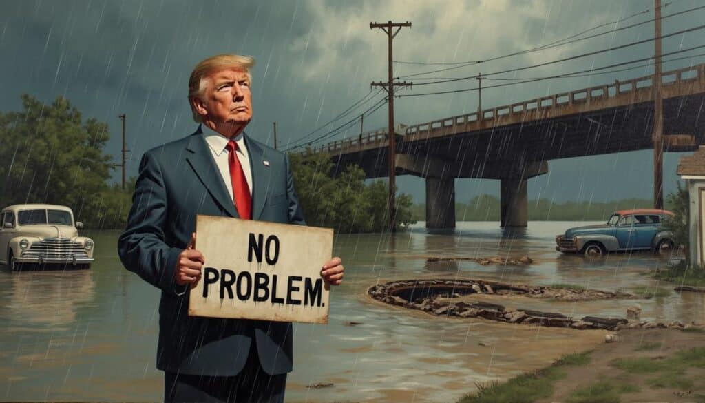 découvrez dans notre brève de lundi comment le déni climatique s'entrelace avec les coupes fédérales, exacerbant les inondations au texas. une analyse percutante des enjeux environnementaux et politiques actuels.