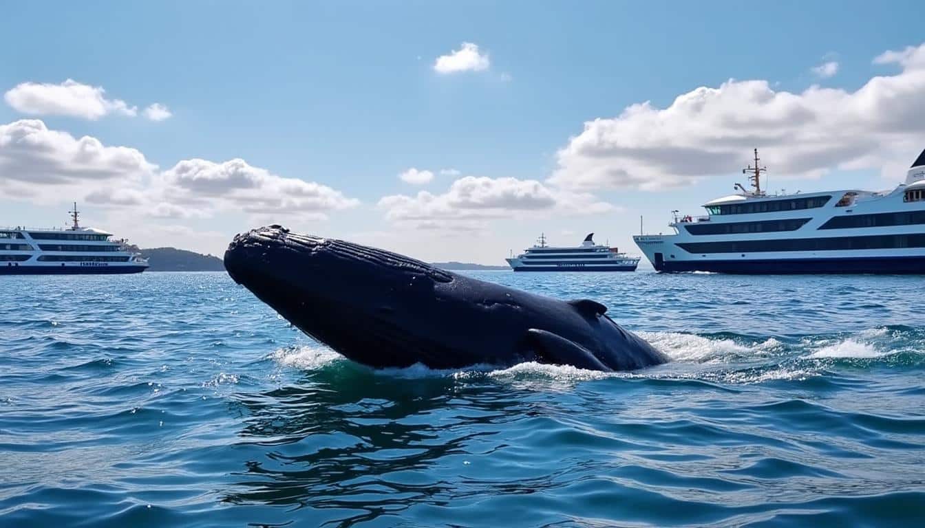 découvrez l'histoire fascinante d'une baleine à bosse curieuse qui s'improvise perturbatrice dans le port de sydney, interrompant le passage des ferries et des bateaux. une rencontre inédite entre nature et urbanité !
