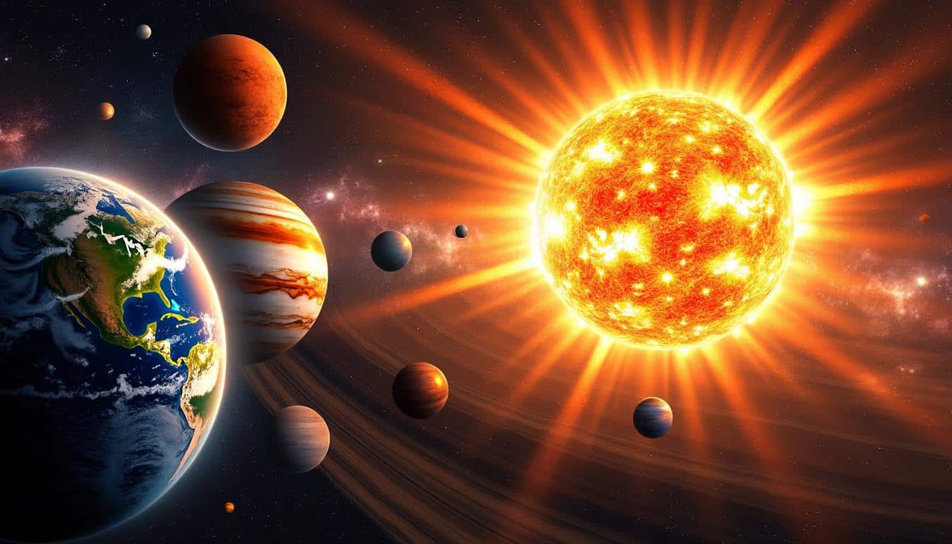 explorez le système solaire actif : plongez dans la dynamique des planètes, des astéroïdes et du soleil, et apprenez comment ces éléments interagissent pour façonner notre univers.