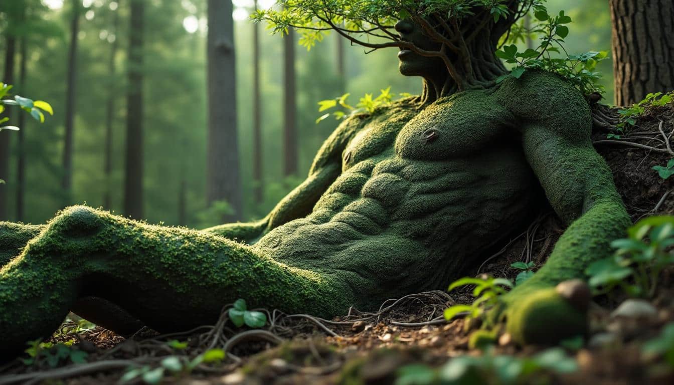 plongez dans l'univers fascinant de 'l'homme caché' où la nature et le corps s'entrelacent. découvrez à travers des images captivantes des œuvres qui illustrent l'harmonie entre l'homme et son environnement. une exploration artistique unique qui interpelle et inspire.