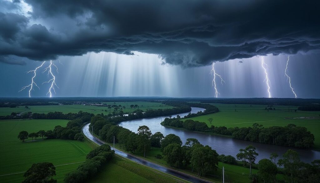 la nouvelle-galles du sud enregistre des records de pluie inédits en août, tandis que des orages et de nouvelles précipitations sont attendus pour la dernière semaine du mois.