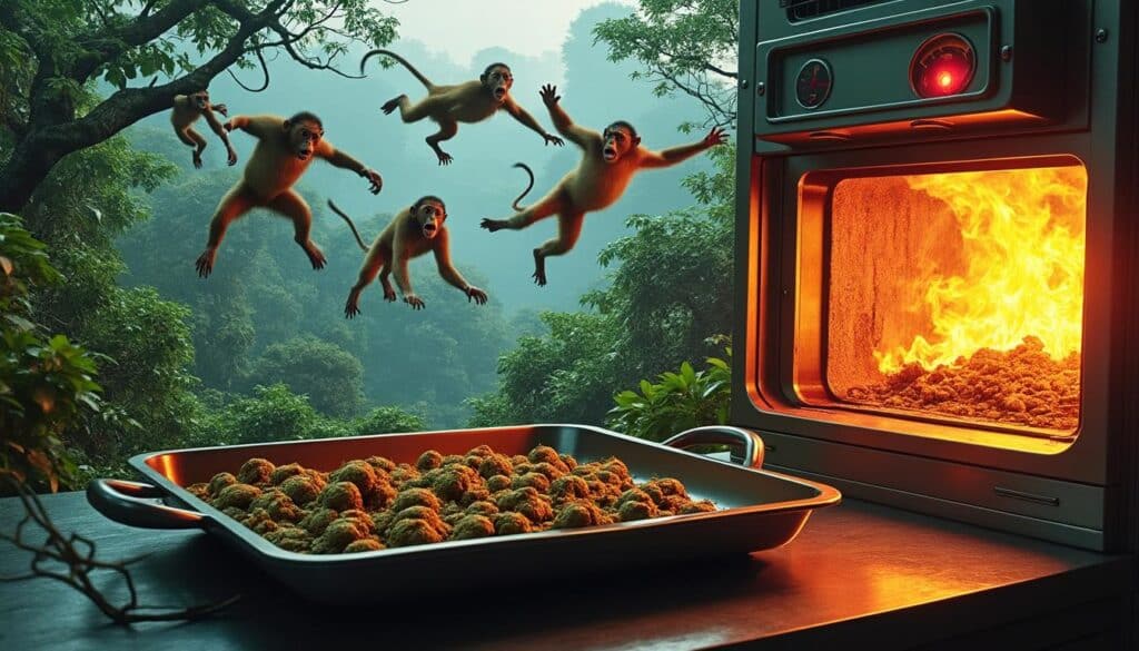 découvrez comment le réchauffement climatique menace la survie de nombreuses espèces animales, des singes tombant des arbres aux bernacles cuits par la chaleur, et pousse la biodiversité vers l'extinction.