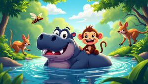 plongez dans une semaine palpitante au cœur de la faune ! découvrez l'incroyable histoire d'un hippopotame avec un passager clandestin, une audacieuse évasion de wallabies et suivez la mouche témoin de ces aventures. explorez la nature comme jamais auparavant.