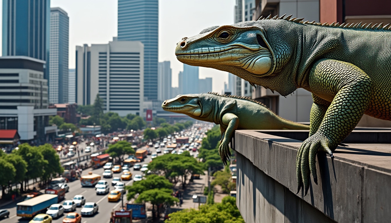 découvrez comment bangkok doit composer avec la présence croissante de lézards géants dans la ville, un phénomène qui suscite autant la curiosité que des inquiétudes chez les habitants et visiteurs.