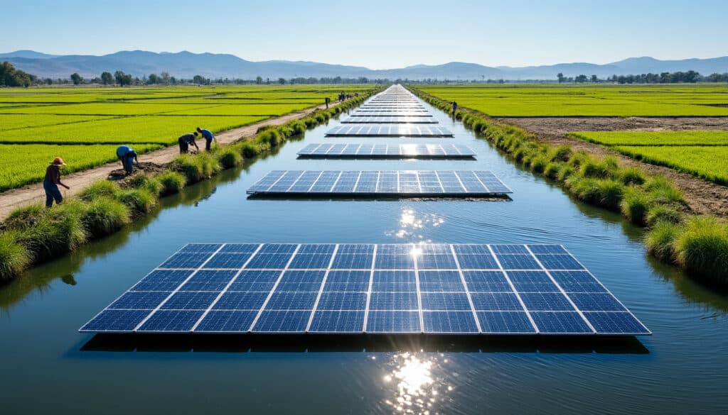 découvrez comment le projet de canal solaire de turlock vise à lutter contre la sécheresse en économisant l'eau tout en générant de l'énergie propre, grâce à l'installation de panneaux solaires sur les canaux.