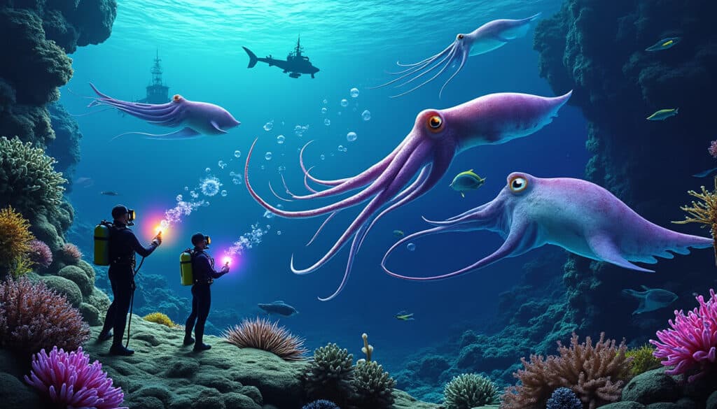 les seiches géantes sont menacées ! découvrez comment des scientifiques collaborent et utilisent des bulles innovantes pour protéger ces créatures fascinantes des dangers qui les guettent.